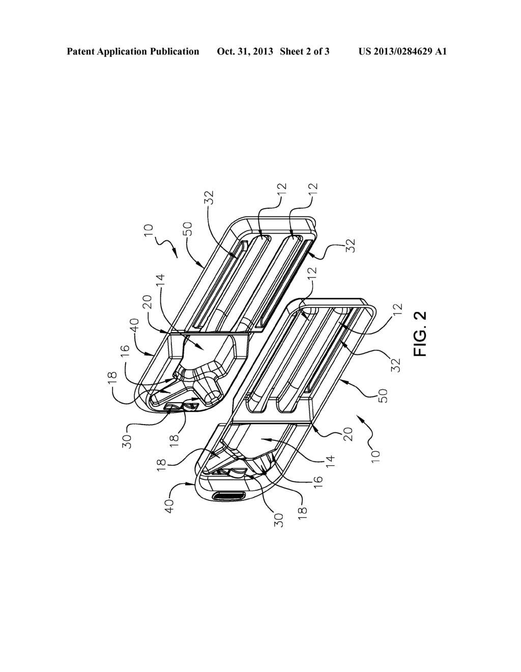 Packaging for a Size Varying Series of Femoral Stem Components for     Artificial Hip Joints - diagram, schematic, and image 03