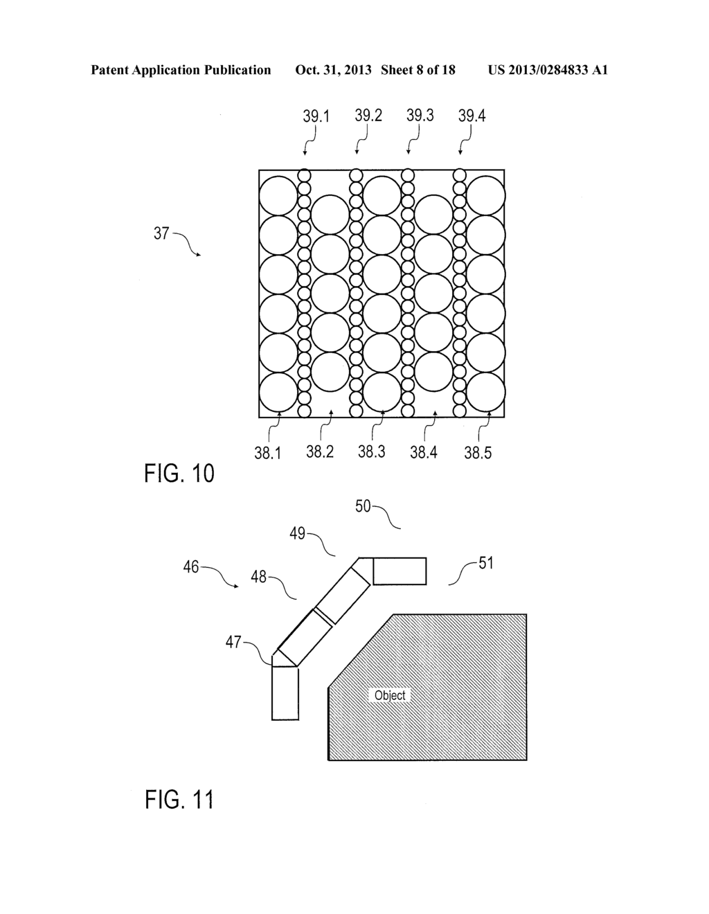 COATING DEVICE COMPRISING A JET OF COATING MEDIUM WHICH IS BROKEN DOWN     INTO DROPS - diagram, schematic, and image 09