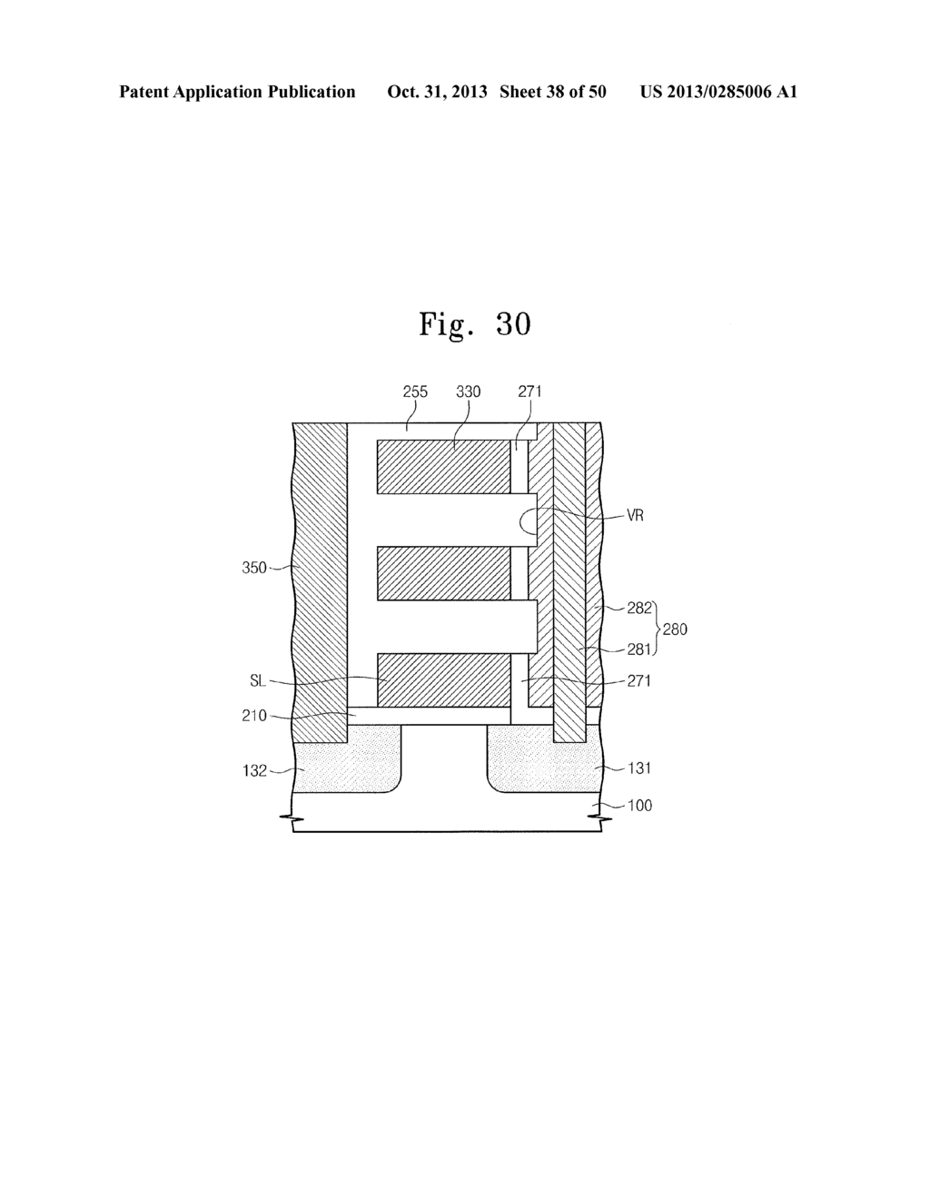 VARIABLE RESISTANCE MEMORY DEVICE AND METHOD OF FABRICATING THE SAME - diagram, schematic, and image 39