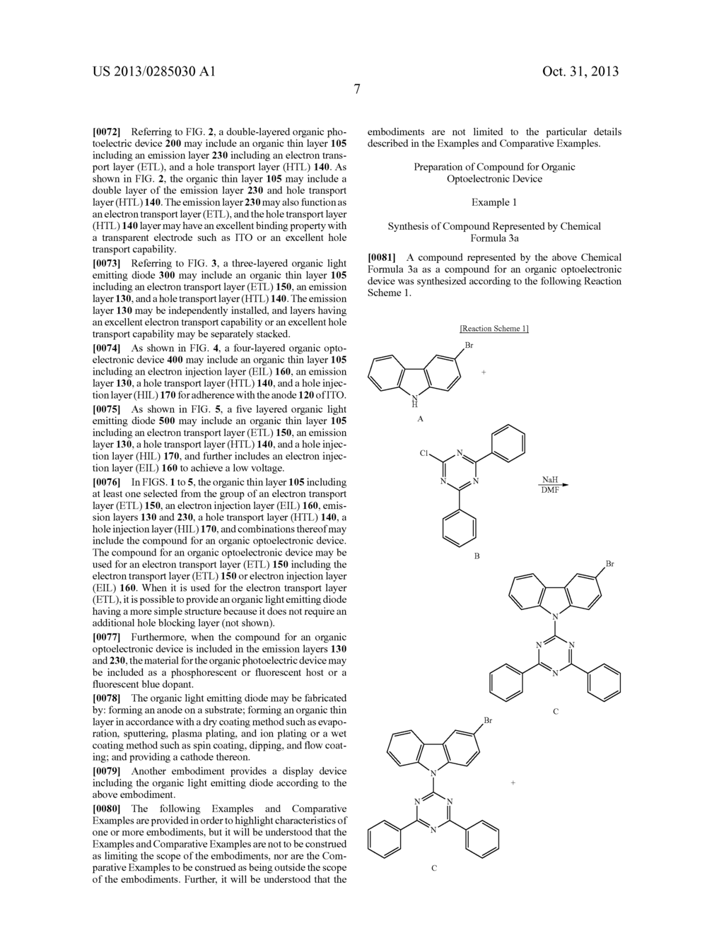 COMPOUND FOR ORGANIC OPTOELECTRONIC DEVICE, ORGANIC LIGHT EMITTING DIODE     INCLUDING THE SAME, AND DISPLAY DEVICE INCLUDING THE ORGANIC LIGHT     EMITTING DIODE - diagram, schematic, and image 11