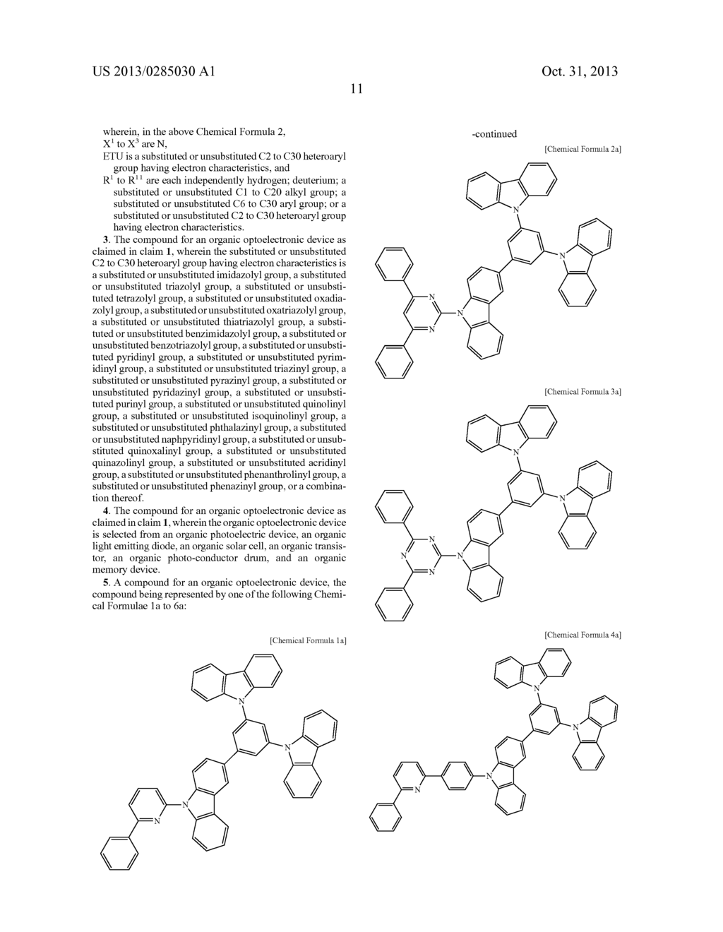 COMPOUND FOR ORGANIC OPTOELECTRONIC DEVICE, ORGANIC LIGHT EMITTING DIODE     INCLUDING THE SAME, AND DISPLAY DEVICE INCLUDING THE ORGANIC LIGHT     EMITTING DIODE - diagram, schematic, and image 15