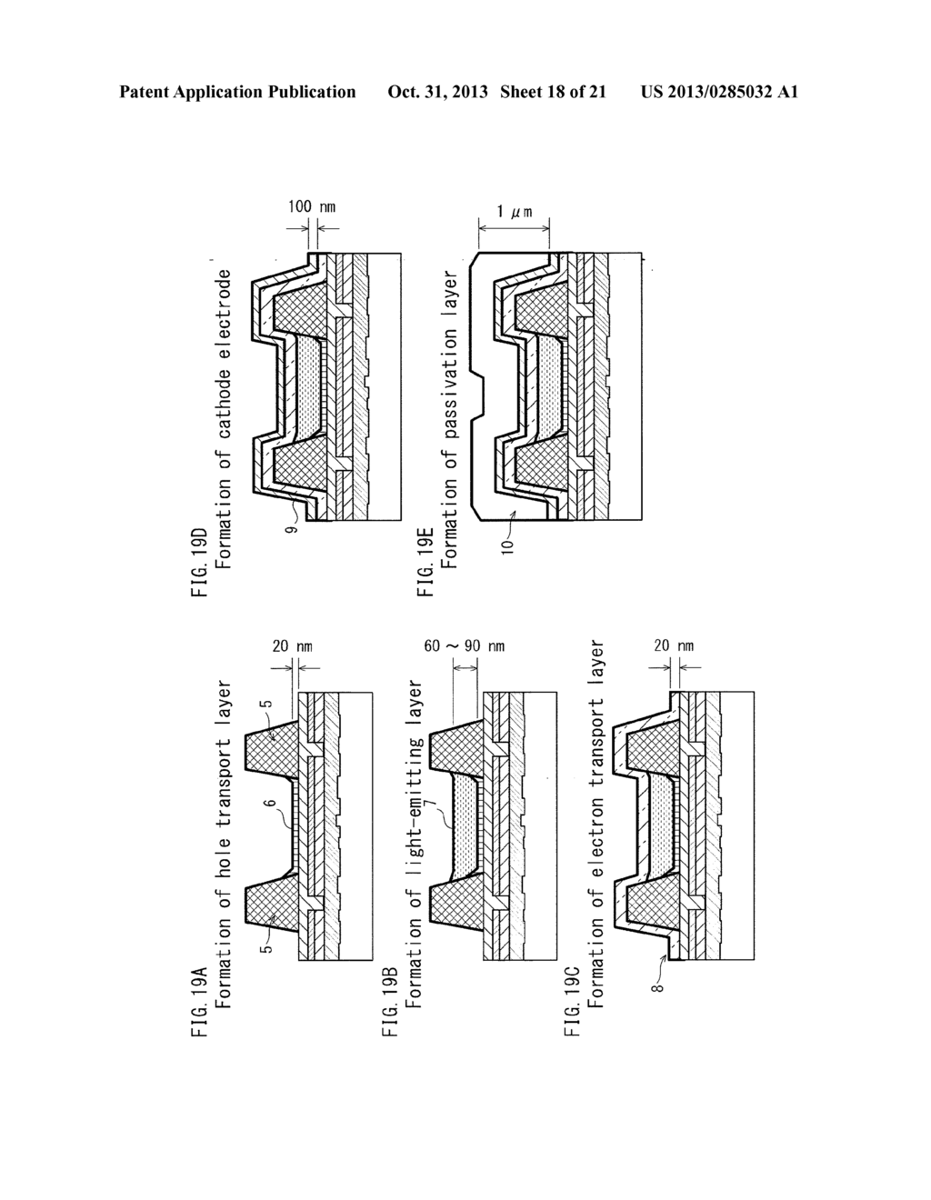 METHOD FOR PRODUCING ORGANIC LIGHT-EMITTING ELEMENT, ORGANIC DISPLAY     PANEL, ORGANIC LIGHT-EMITTING DEVICE, METHOD FOR FORMING FUNCTIONAL     LAYER, INK, SUBSTRATE, ORGANIC LIGHT-EMITTING ELEMENT, ORGANIC DISPLAY     DEVICE, AND INKJET DEVICE - diagram, schematic, and image 19