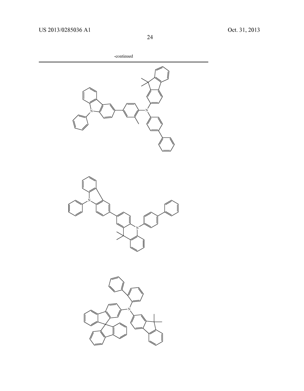 COMPOUNDS FOR ORGANIC ELECTROLUMINESCENT DEVICES - diagram, schematic, and image 25