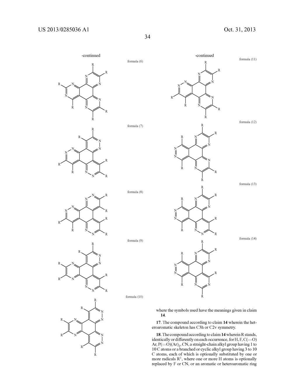 COMPOUNDS FOR ORGANIC ELECTROLUMINESCENT DEVICES - diagram, schematic, and image 35