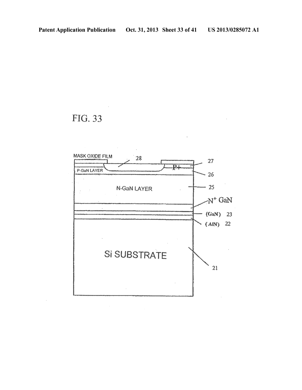 WIDE BAND GAP SEMICONDUCTOR DEVICE AND METHOD FOR PRODUCING THE SAME - diagram, schematic, and image 34