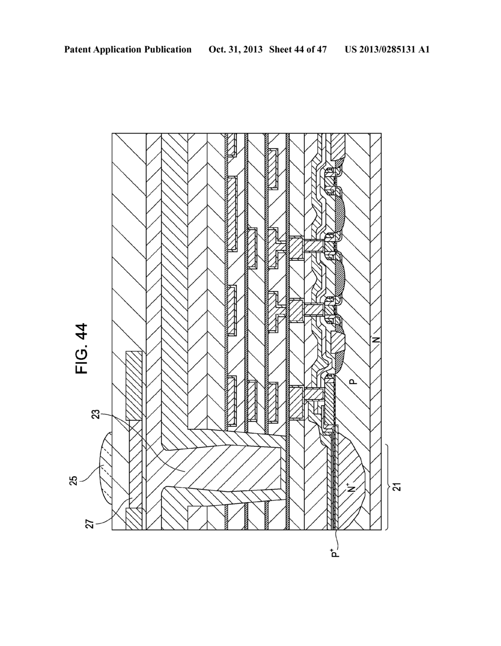 SOLID-STATE IMAGING DEVICE, METHOD FOR MANUFACTURING SOLID-STATE IMAGING     DEVICE, AND IMAGING APPARATUS - diagram, schematic, and image 45