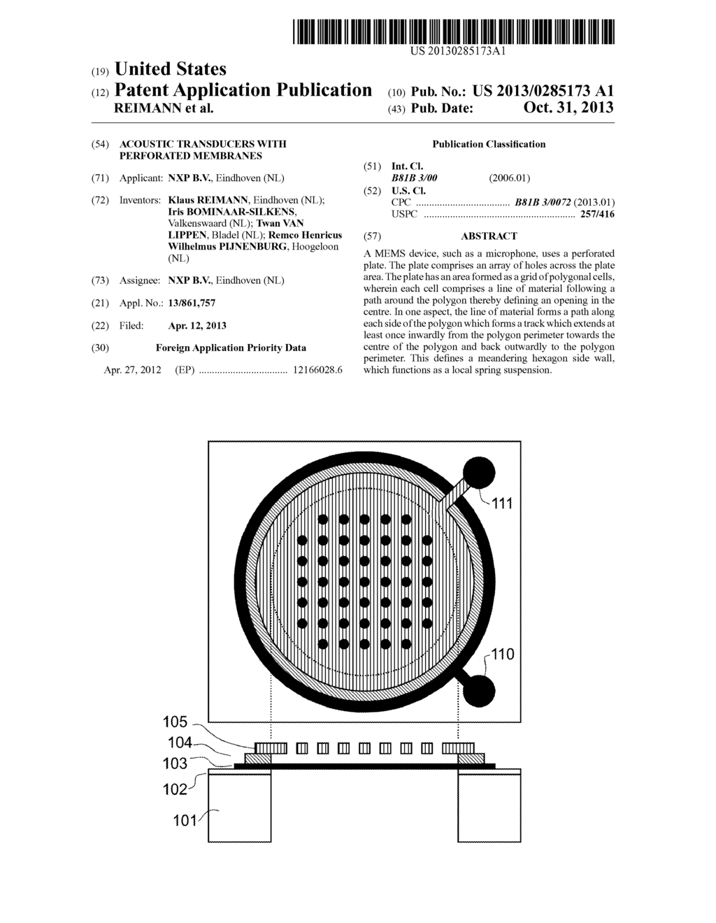 ACOUSTIC TRANSDUCERS WITH PERFORATED MEMBRANES - diagram, schematic, and image 01