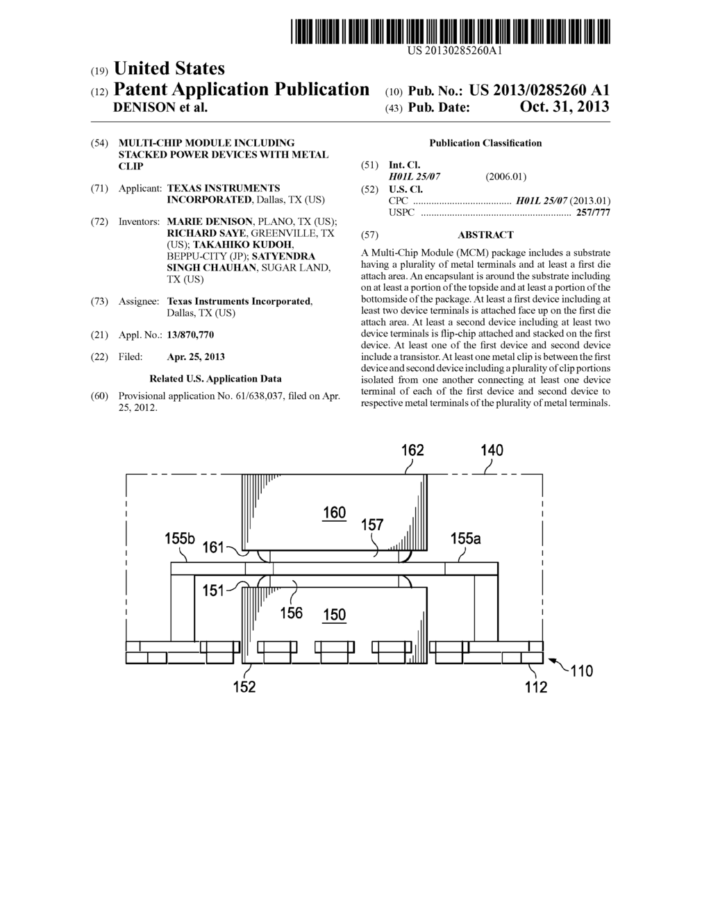 MULTI-CHIP MODULE INCLUDING STACKED POWER DEVICES WITH METAL CLIP - diagram, schematic, and image 01