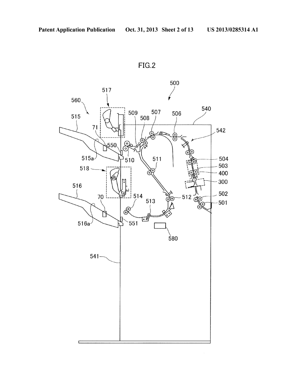 SHEET STACKING APPARATUS, SHEET PROCESSING APPARATUS AND IMAGE FORMING     APPARATUS - diagram, schematic, and image 03