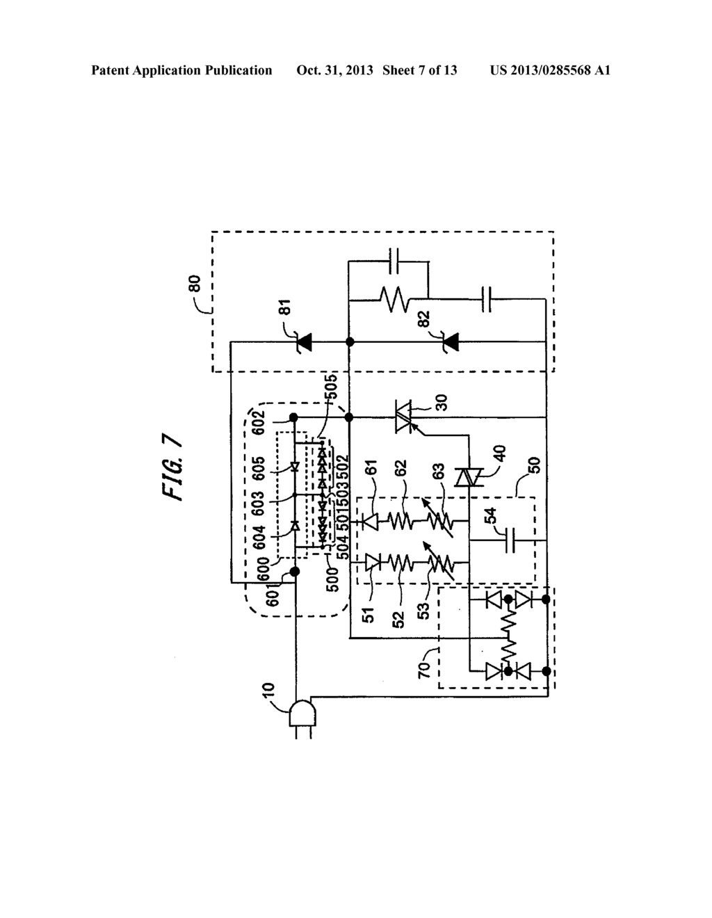 LED LIGHT-EMITTING DEVICE, TERMINAL COUNT CONVERTER, AND ILLUMINATION     APPARATUS - diagram, schematic, and image 08