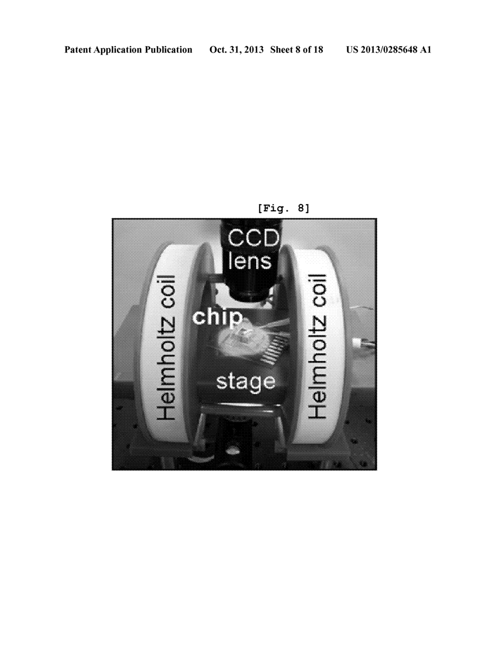 MICROFLUIDIC CHIP FOR SUSCEPTIBILITY OF SUPERPARAMAGNETIC NANOPARTICLES OF     BEAD AND DROPLET TYPES AND MEASURING METHOD FOR SUSCEPTIBILITY USING THE     SAME - diagram, schematic, and image 09