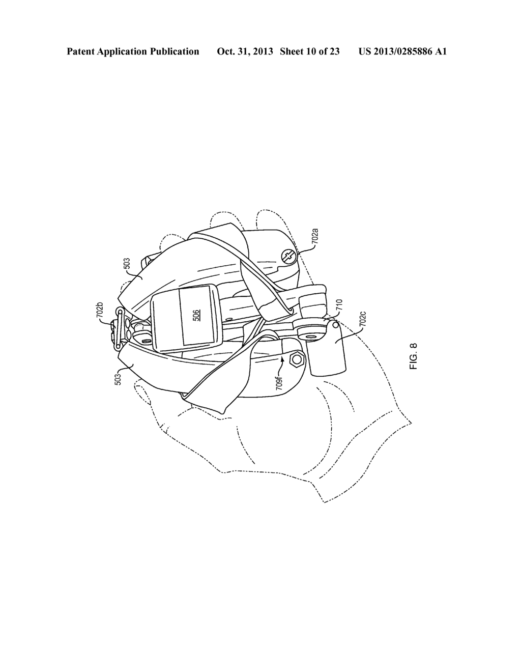 Collapsible Head Set Computer - diagram, schematic, and image 11