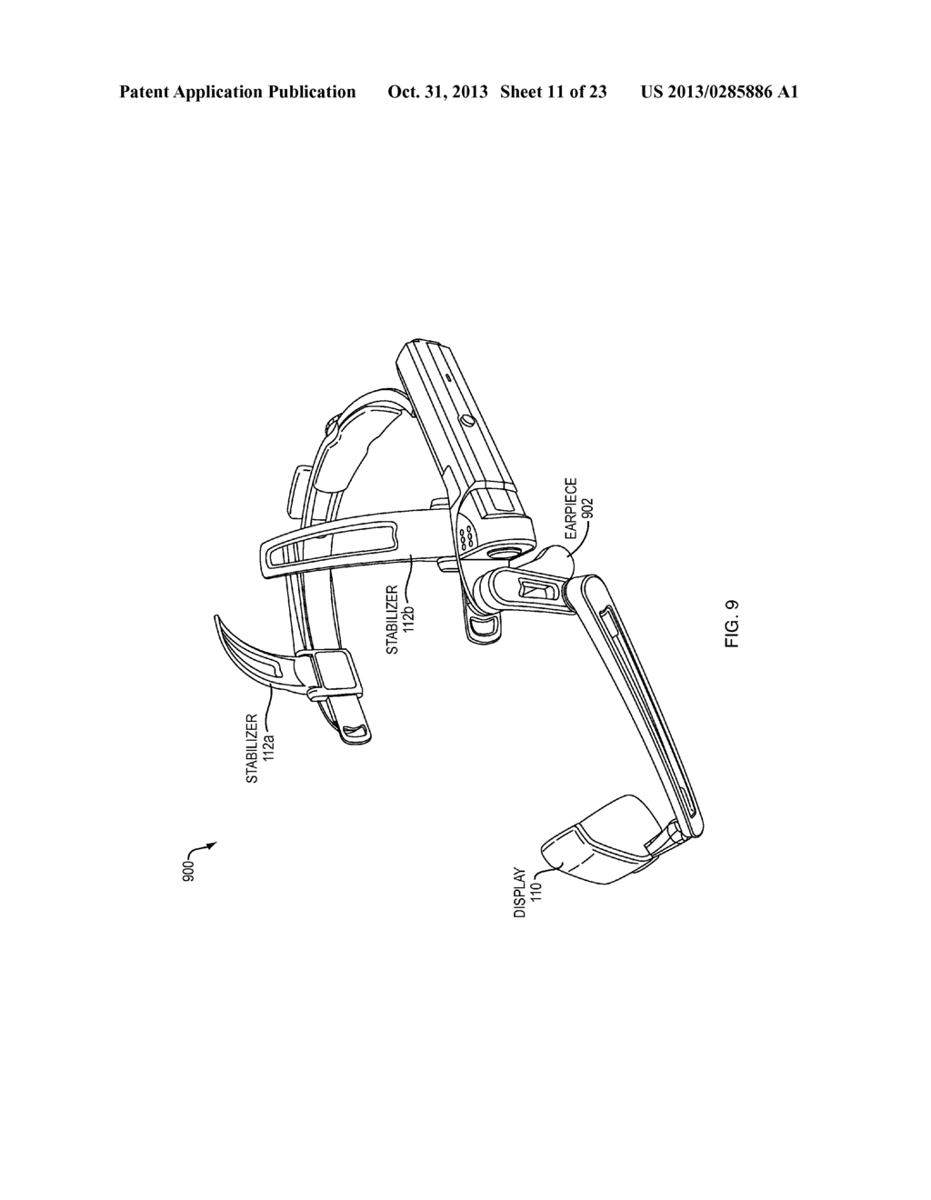 Collapsible Head Set Computer - diagram, schematic, and image 12