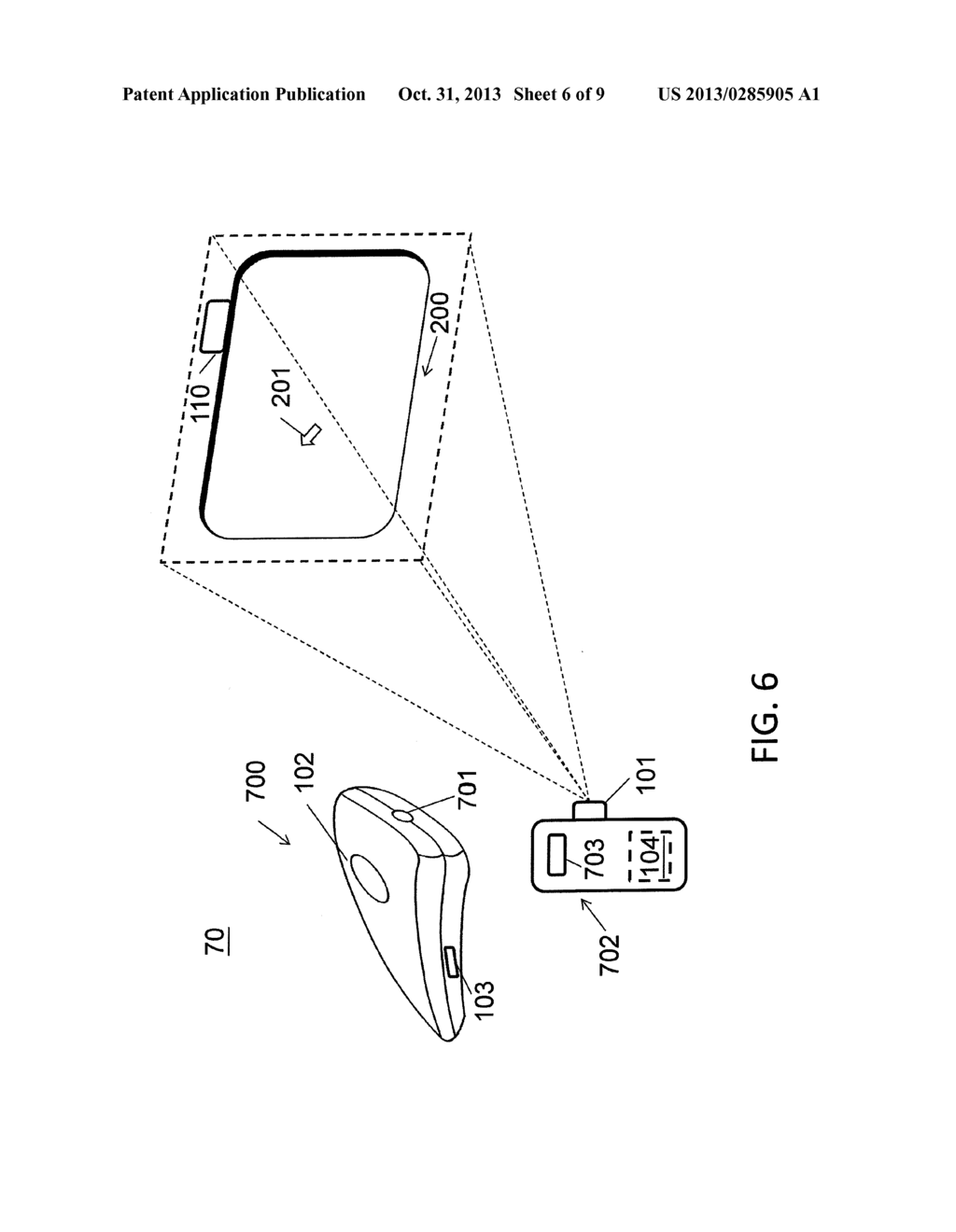 THREE-DIMENSIONAL POINTING DEVICE AND SYSTEM - diagram, schematic, and image 07