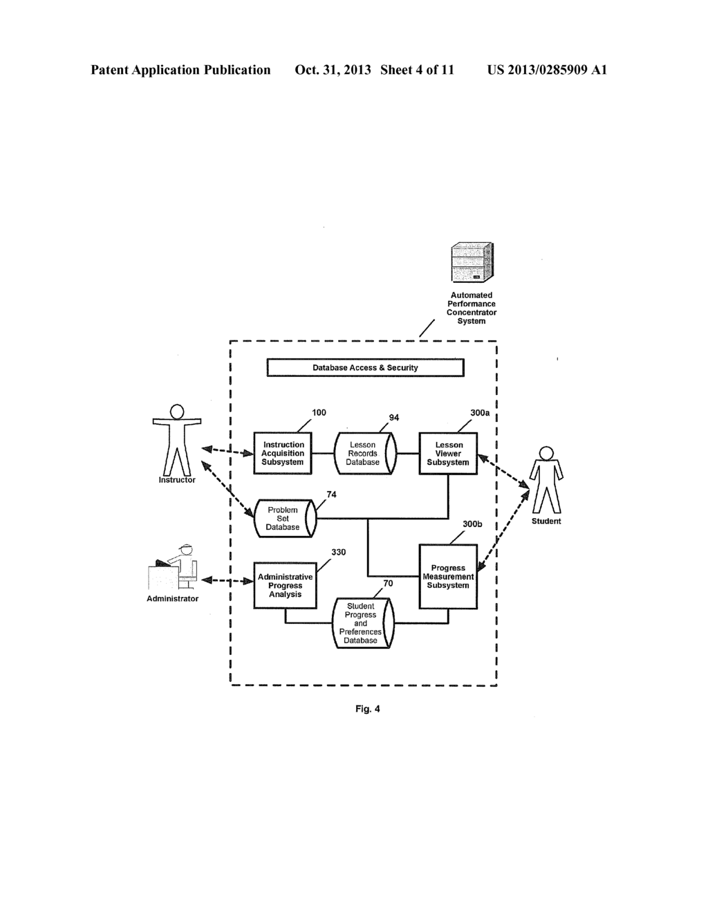 SYSTEM AND METHOD FOR AUTOMATED CAPTURE AND COMPACTION OF INSTRUCTIONAL     PERFORMANCES - diagram, schematic, and image 05