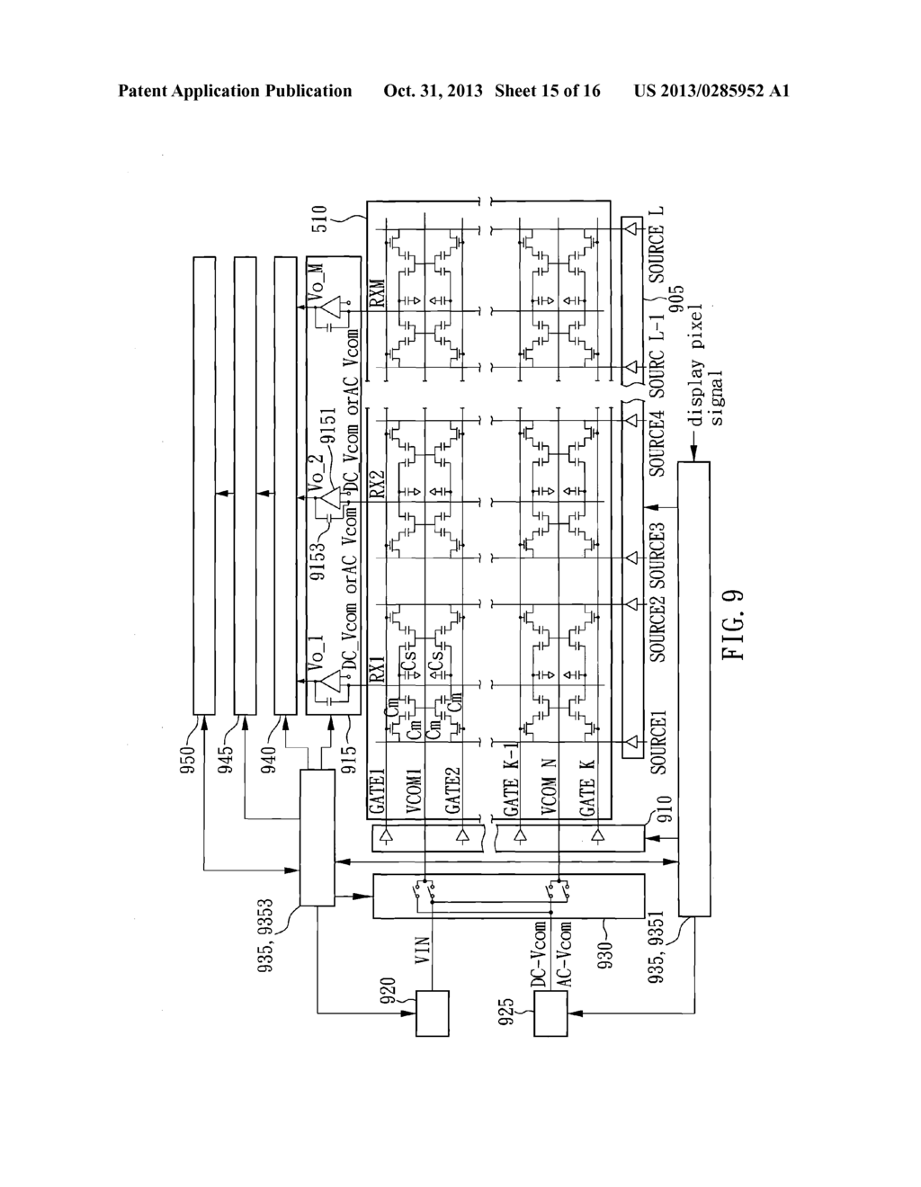 IN-CELL MULTI-TOUCH DISPLAY PANEL SYSTEM - diagram, schematic, and image 16