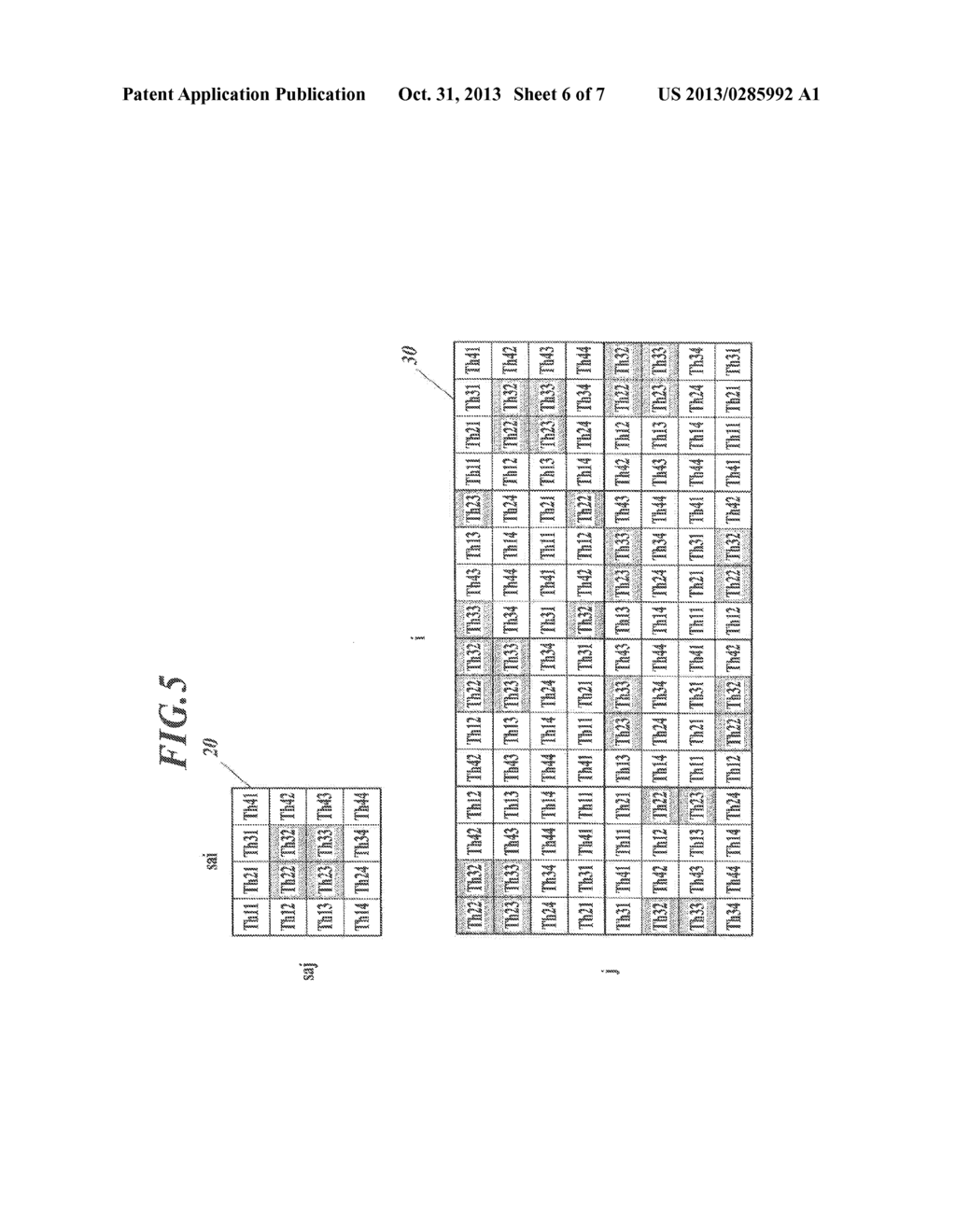 IMAGE PROCESSING APPARATUS AND IMAGE PROCESSING METHOD TO PERFORM SCREEN     PROCESS ON IMAGE DATA OF A PLURALITY OF COLORS USING THRESHOLD MATRIX FOR     EACH COLOR - diagram, schematic, and image 07