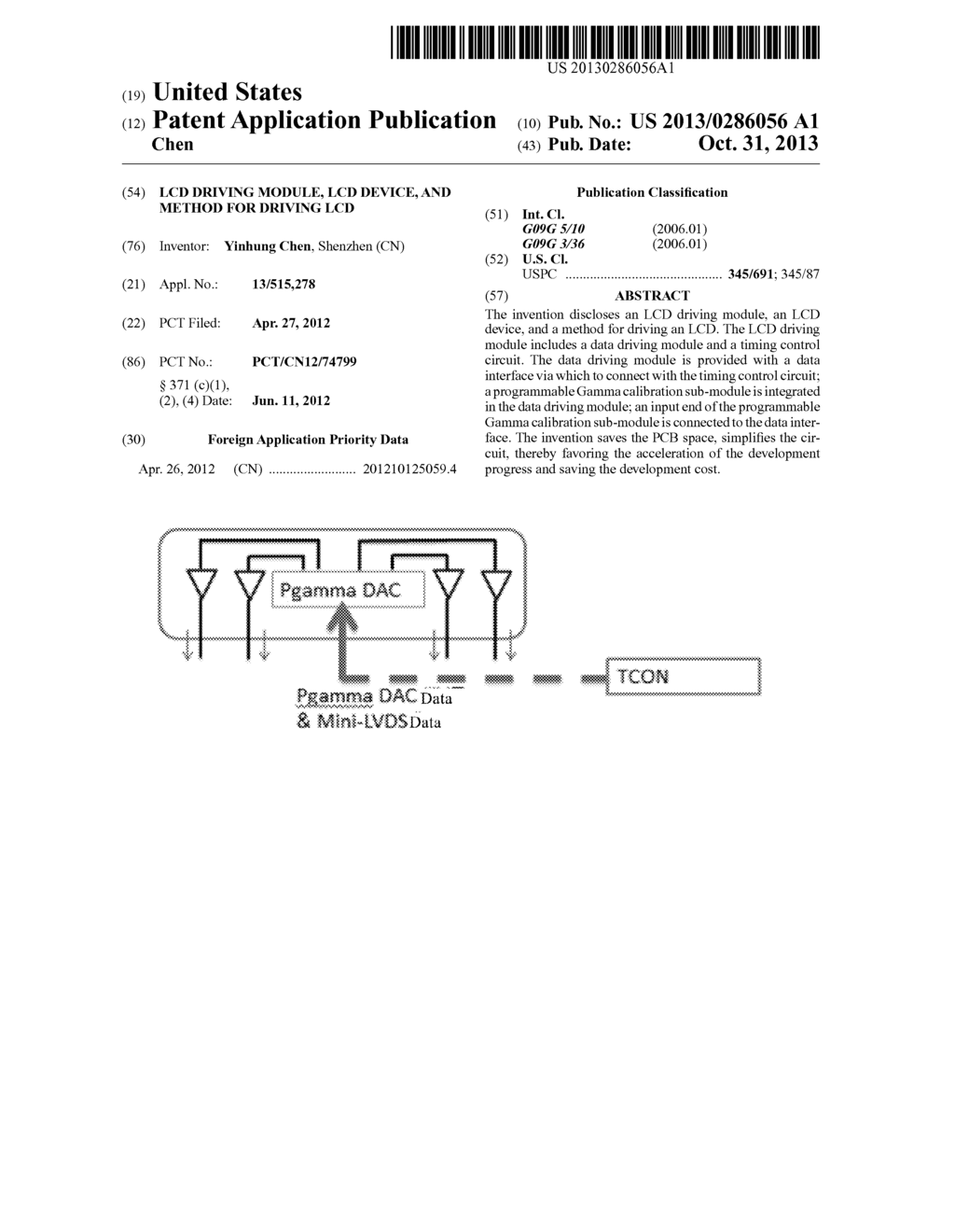 LCD Driving Module, LCD Device, and Method for Driving LCD - diagram, schematic, and image 01