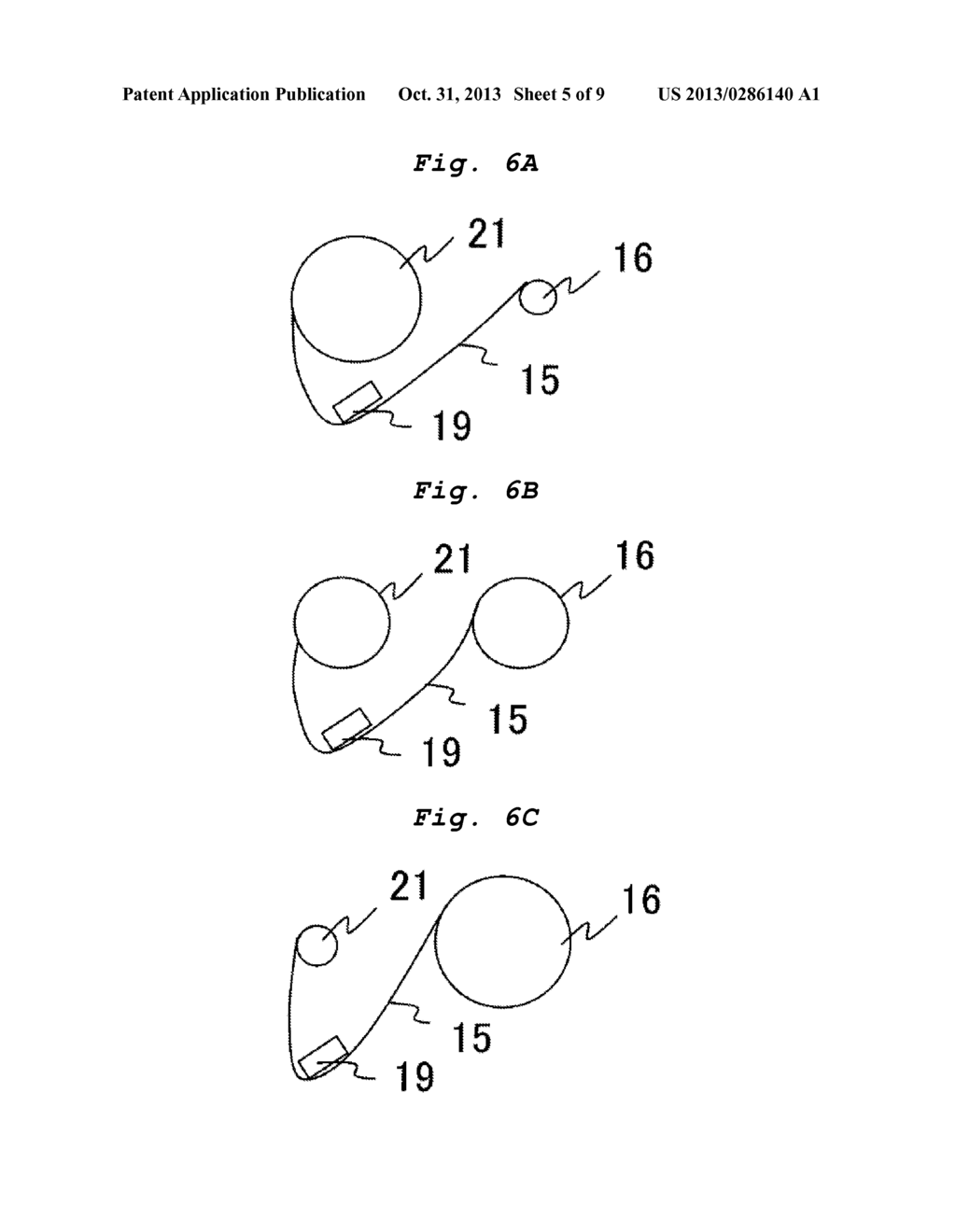 THERMAL PRINTER AND METHOD FOR DETECTING THE WINDING DIRECTION OF THE INK     RIBBON - diagram, schematic, and image 06