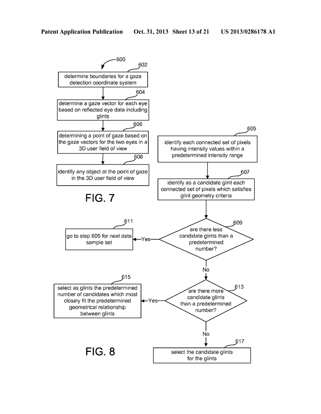 GAZE DETECTION IN A SEE-THROUGH, NEAR-EYE, MIXED REALITY DISPLAY - diagram, schematic, and image 14