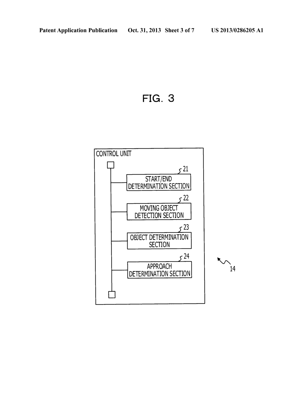 APPROACHING OBJECT DETECTION DEVICE AND METHOD FOR DETECTING APPROACHING     OBJECTS - diagram, schematic, and image 04