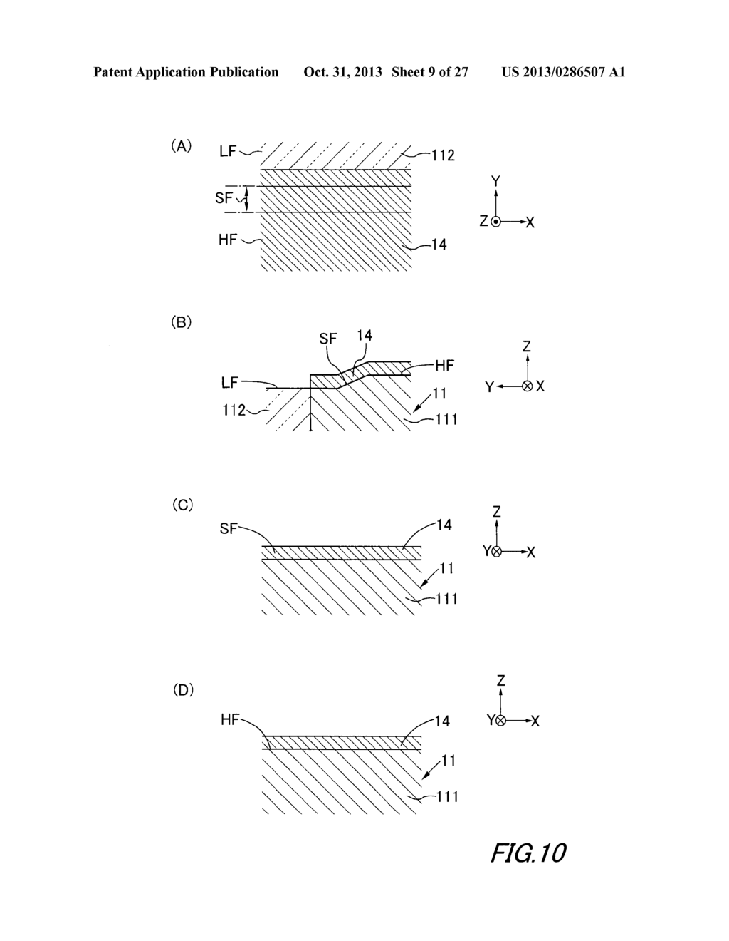 THIN-FILM MAGNETIC HEAD AND METHOD OF MAKING WHERE THE HEAD INCLUDES AN     ANTIREFLECTION FILM COVERING A LEADING SHIELD - diagram, schematic, and image 10