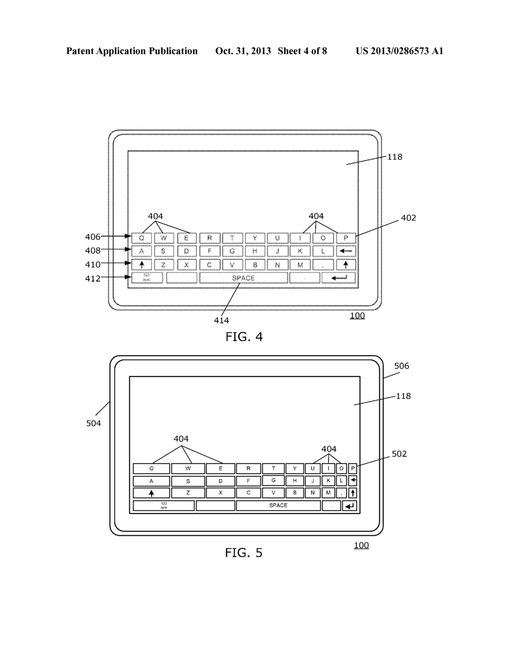 PORTABLE ELECTRONIC DEVICE INCLUDING VIRTUAL KEYBOARD AND METHOD OF     CONTROLLING SAME - diagram, schematic, and image 05