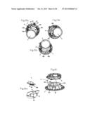 DEVICE FOR FASTENING AND CONTACTING A LIGHTING MEANS AND/OR A LIGHTING     MODULE, AND LAMP diagram and image