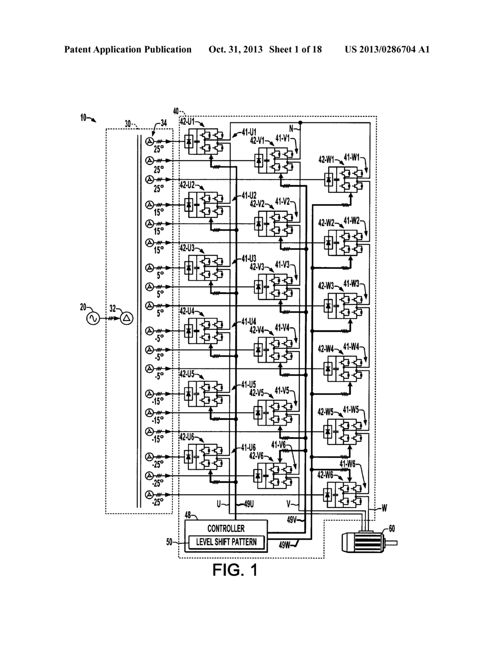 CASCADED H-BRIDGE (CHB) INVERTER LEVEL SHIFT PWM WITH ROTATION - diagram, schematic, and image 02