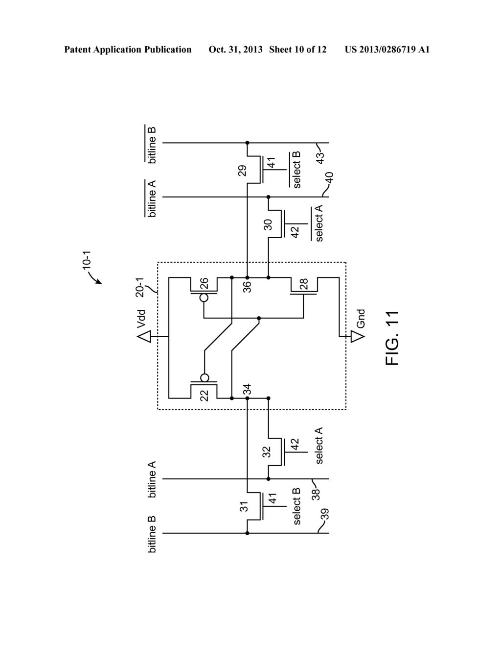 SEMICONDUCTOR MEMORY WITH SIMILAR RAM AND ROM CELLS - diagram, schematic, and image 11