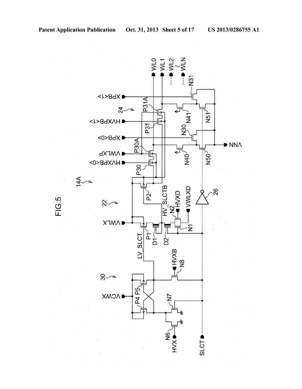 DECODER CIRCUIT OF SEMICONDUCTOR STORAGE DEVICE - diagram, schematic, and image 06