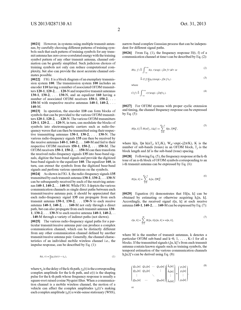 CHANNEL ESTIMATION FOR WIRELESS SYSTEMS WITHOUT MATRIX INVERSION - diagram, schematic, and image 07