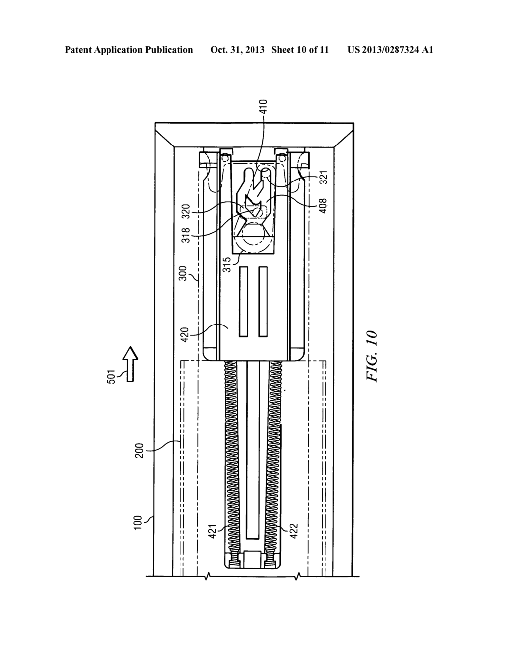 Pressure Release Slide Latch Mechanism - diagram, schematic, and image 11