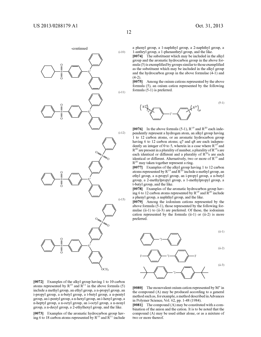 RADIATION-SENSITIVE RESIN COMPOSITION AND COMPOUND - diagram, schematic, and image 13