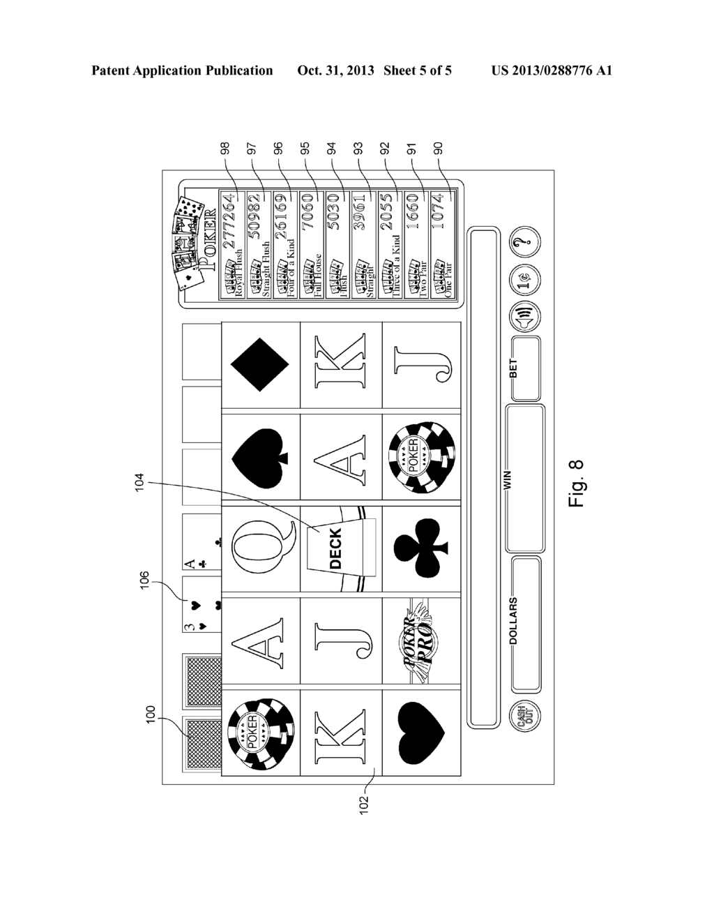 Bonus Game with Playing Card Accumulation - diagram, schematic, and image 06