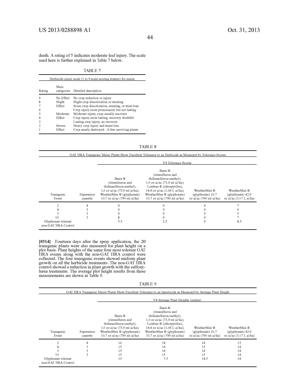 METHODS AND COMPOSITIONS FOR PROVIDING TOLERANCE TO MULTIPLE HERBICIDES - diagram, schematic, and image 54