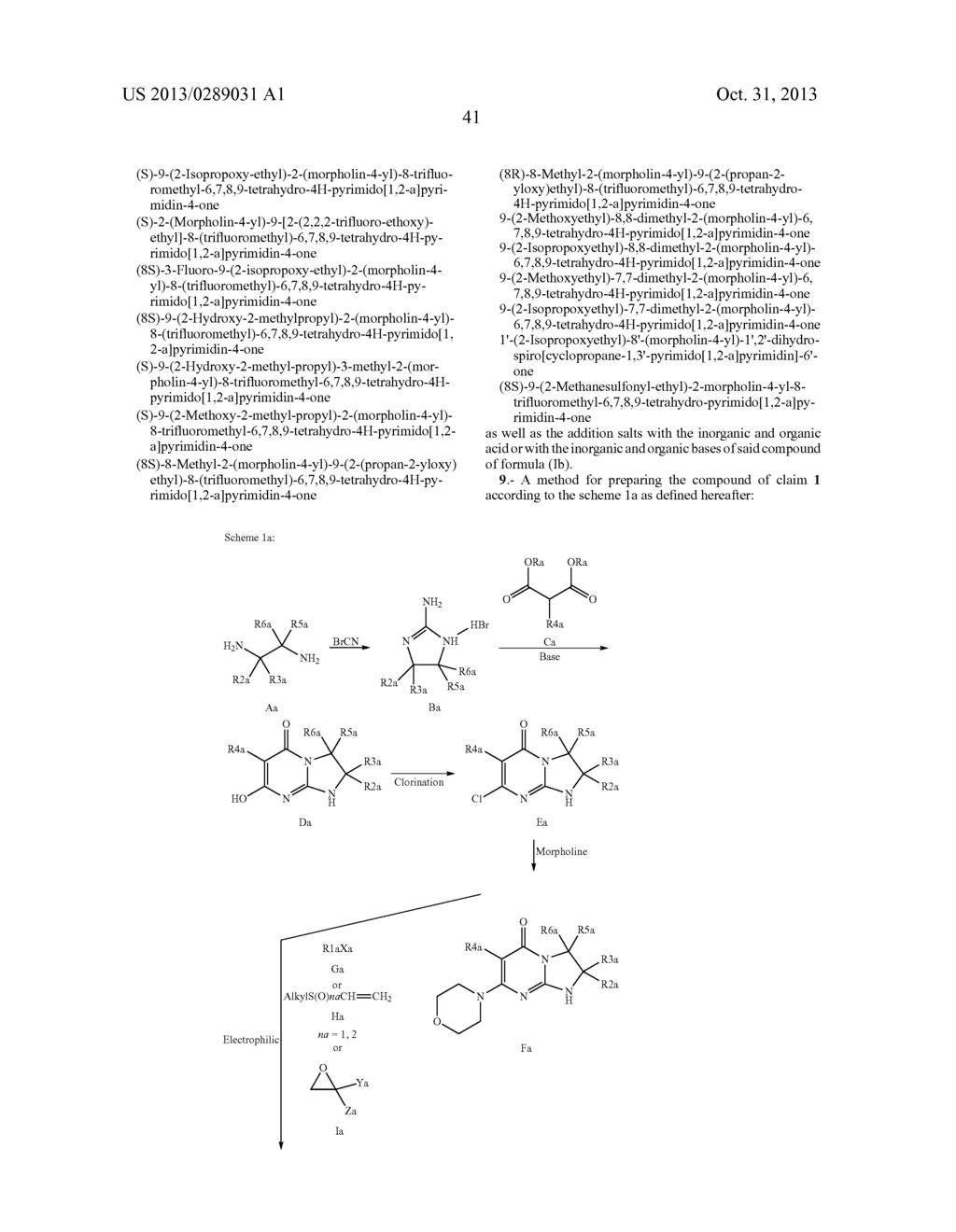PYRIMIDINONE DERIVATIVES, PREPARATION THEREOF AND PHARMACEUTICAL USE     THEREOF - diagram, schematic, and image 42