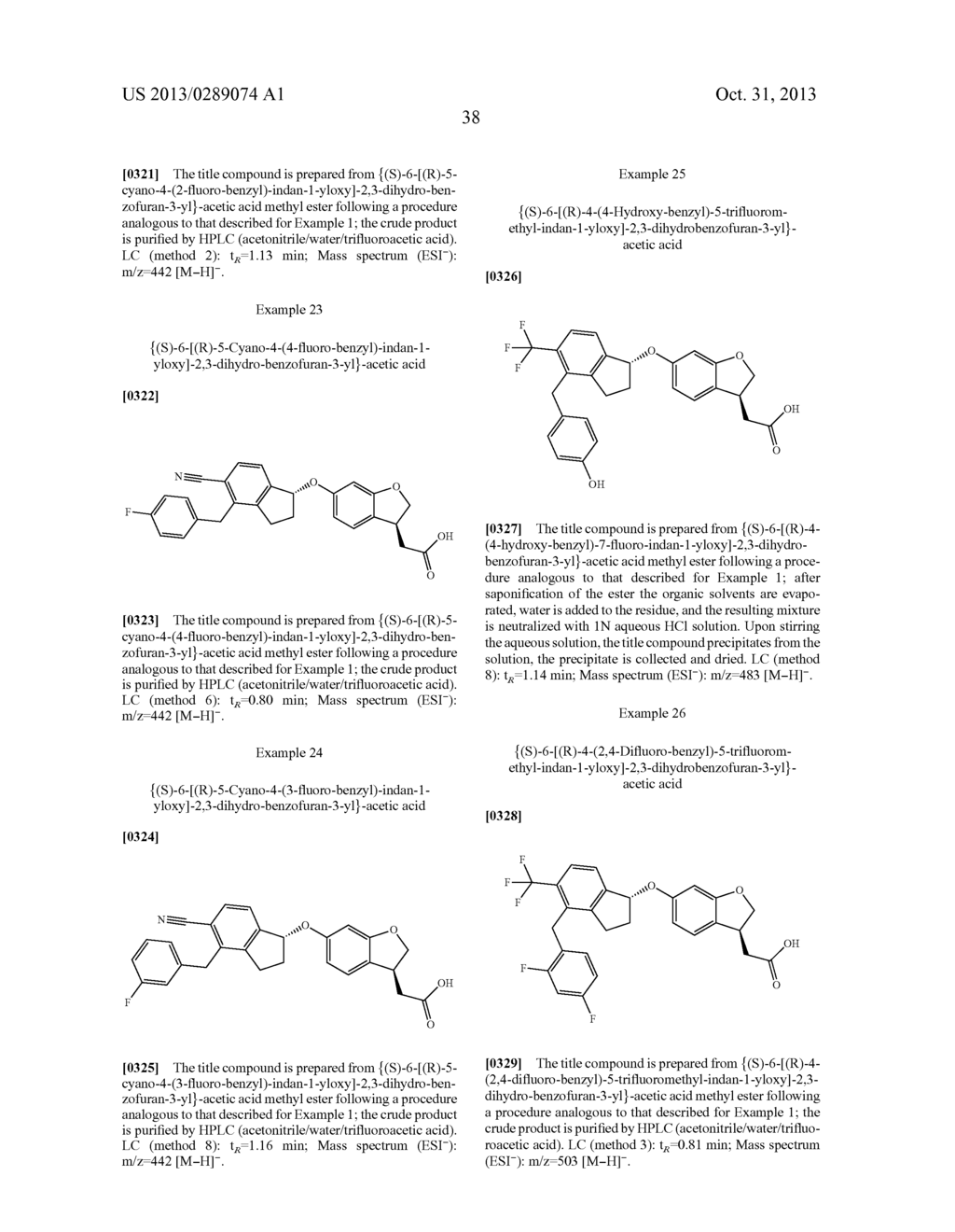 NEW INDANYLOXYDIHYDROBENZOFURANYLACETIC ACIDS - diagram, schematic, and image 39