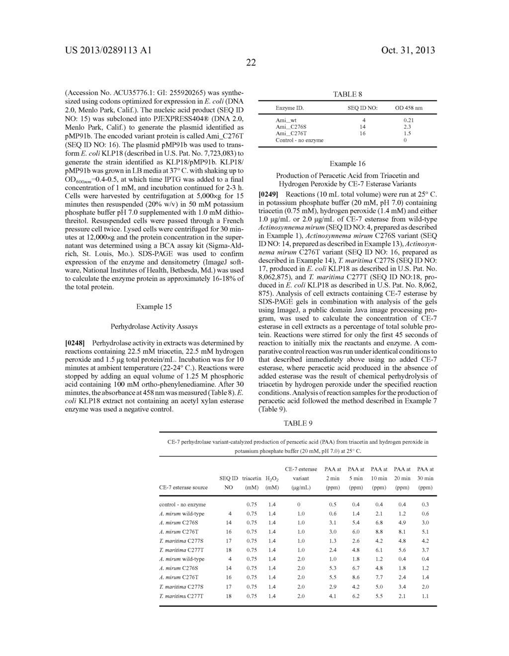 ENZYMES USEFUL FOR PERACID PRODUCTION - diagram, schematic, and image 25