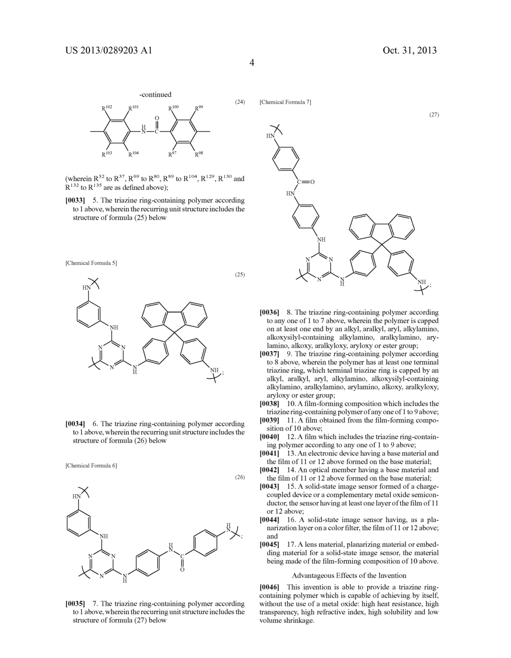 TRIAZINE RING-CONTAINING POLYMER AND FILM-FORMING COMPOSITION CONTAINING     SAME - diagram, schematic, and image 13