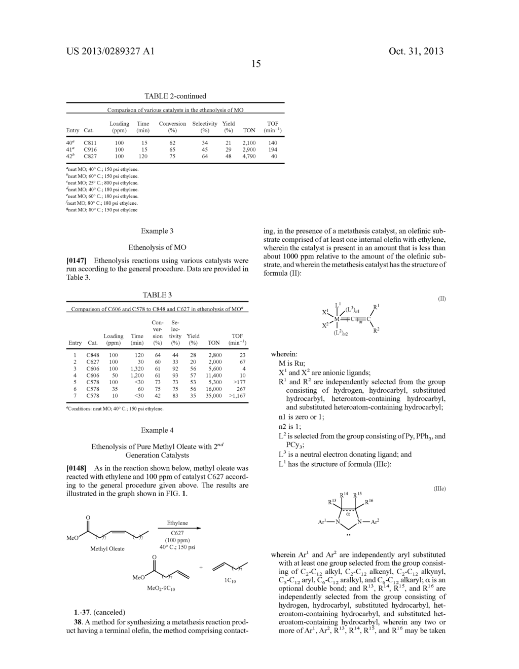 SYNTHESIS OF TERMINAL ALKENES FROM INTERNAL ALKENES AND ETHYLENE VIA     OLEFIN METATHESIS - diagram, schematic, and image 17