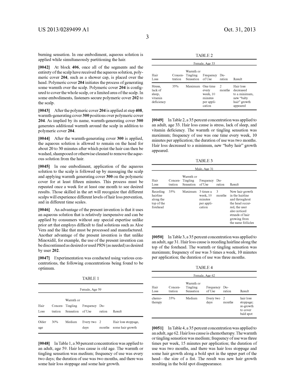 HAIR LOSS PREVENTION COMPOSITION AND METHOD - diagram, schematic, and image 06