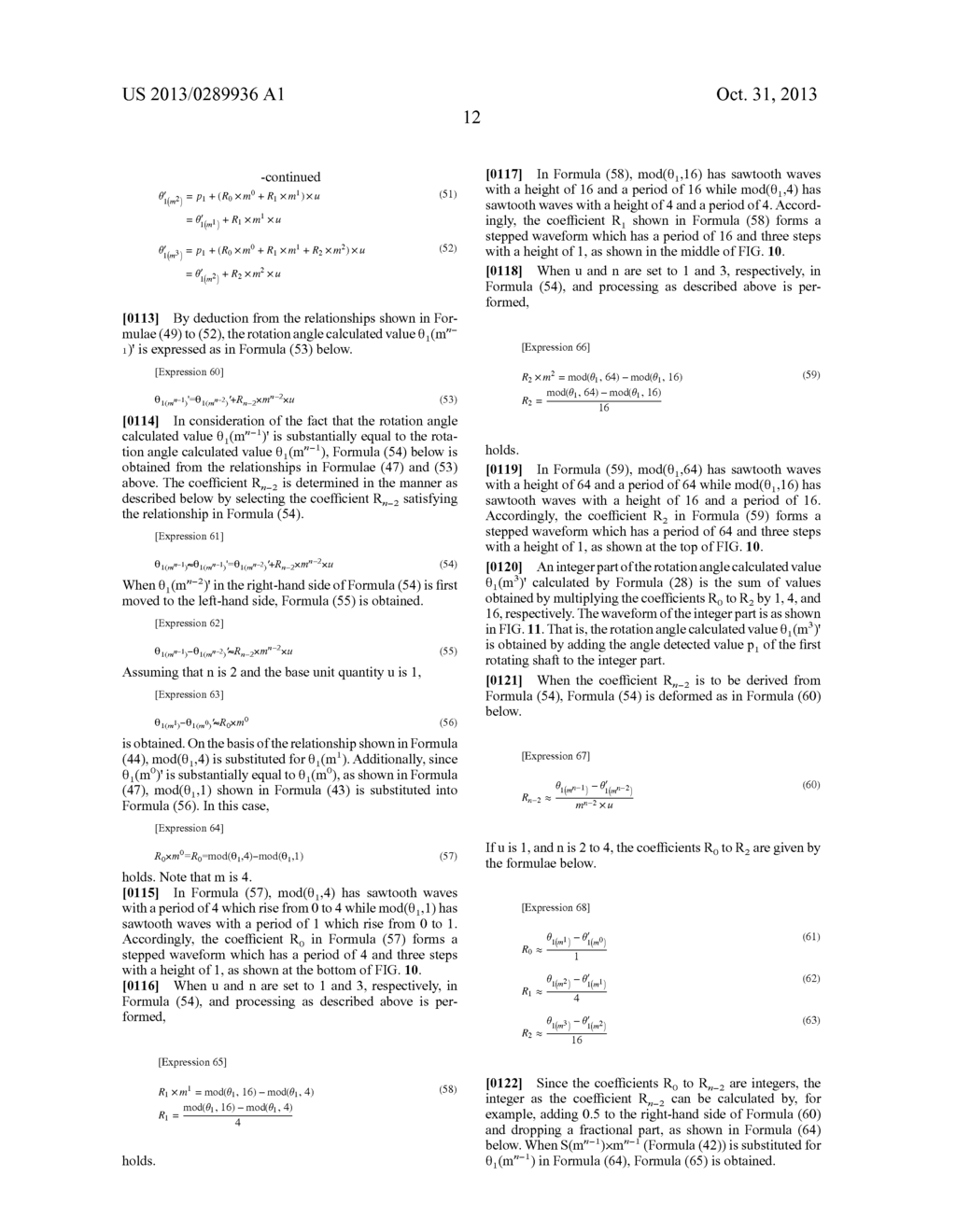 DEVICE FOR DETECTING MULTI-TURN ABSOLUTE ROTATION ANGLE AND METHOD FOR     DETECTING THE SAME - diagram, schematic, and image 32