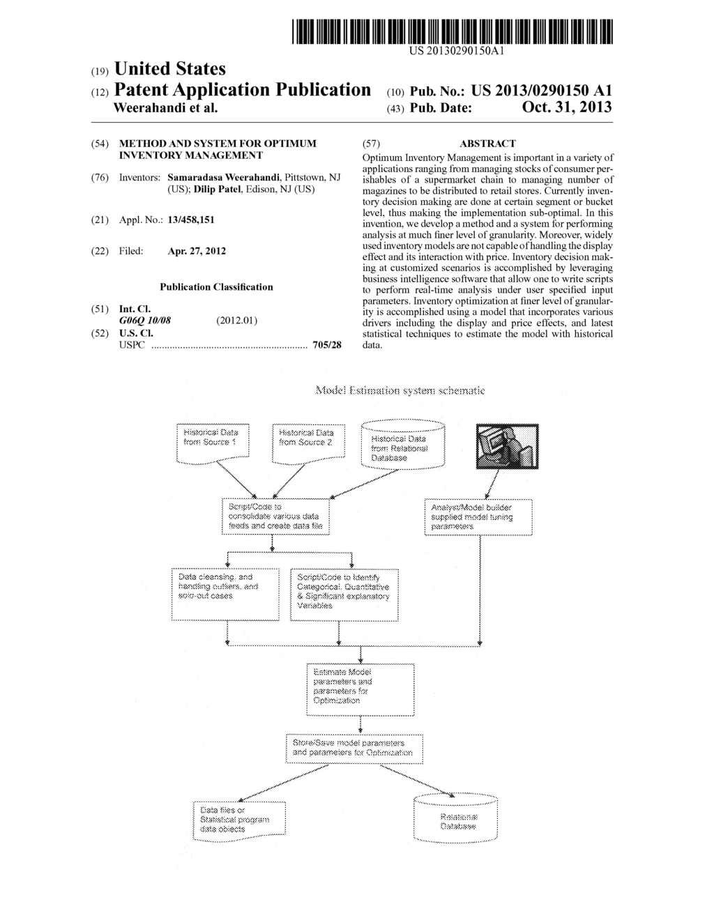 METHOD AND SYSTEM FOR OPTIMUM INVENTORY MANAGEMENT - diagram, schematic, and image 01