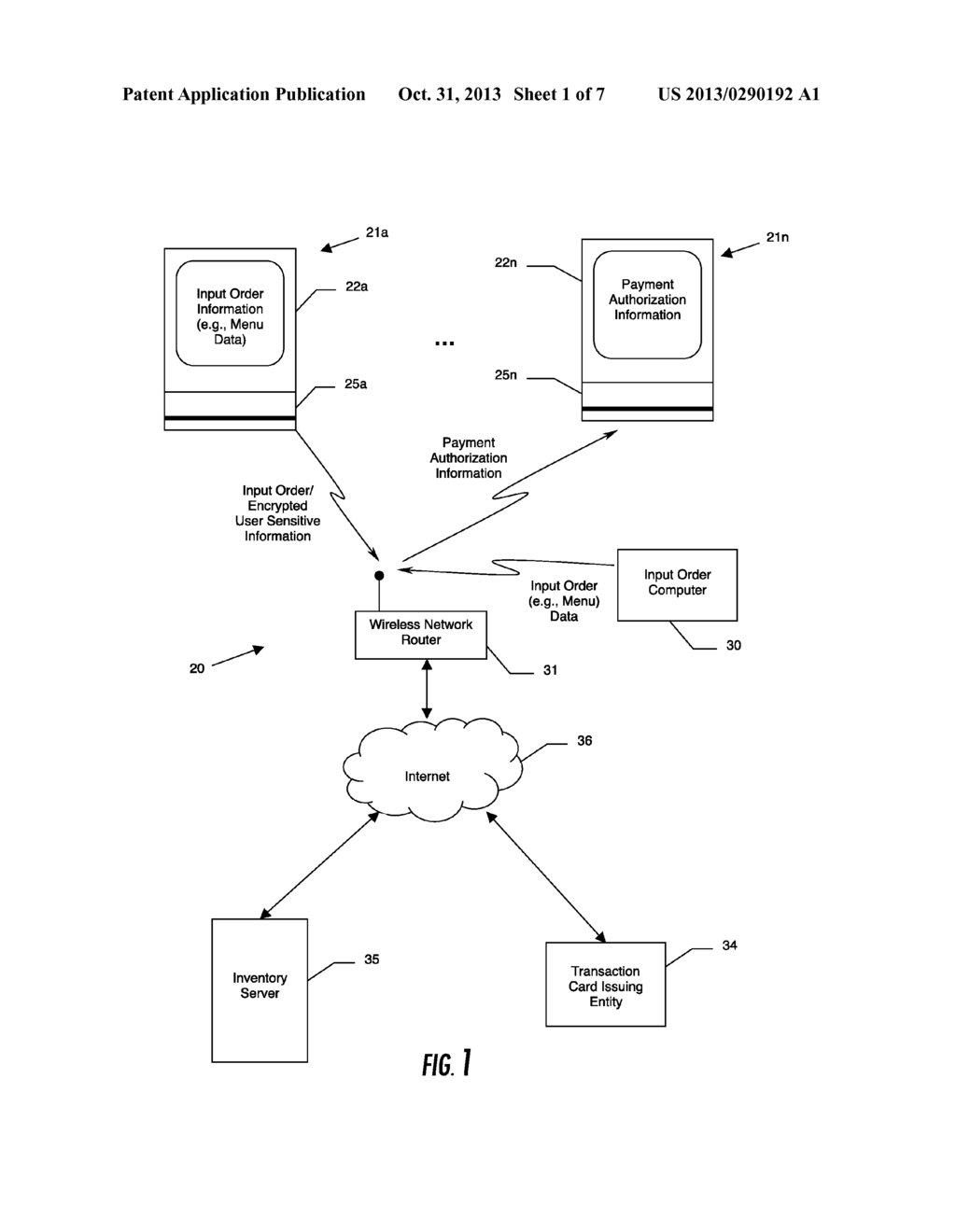 PORTABLE HANDHELD DEVICE FOR WIRELESS ORDER ENTRY AND REAL TIME PAYMENT     AUTHORIZATION AND RELATED METHODS - diagram, schematic, and image 02