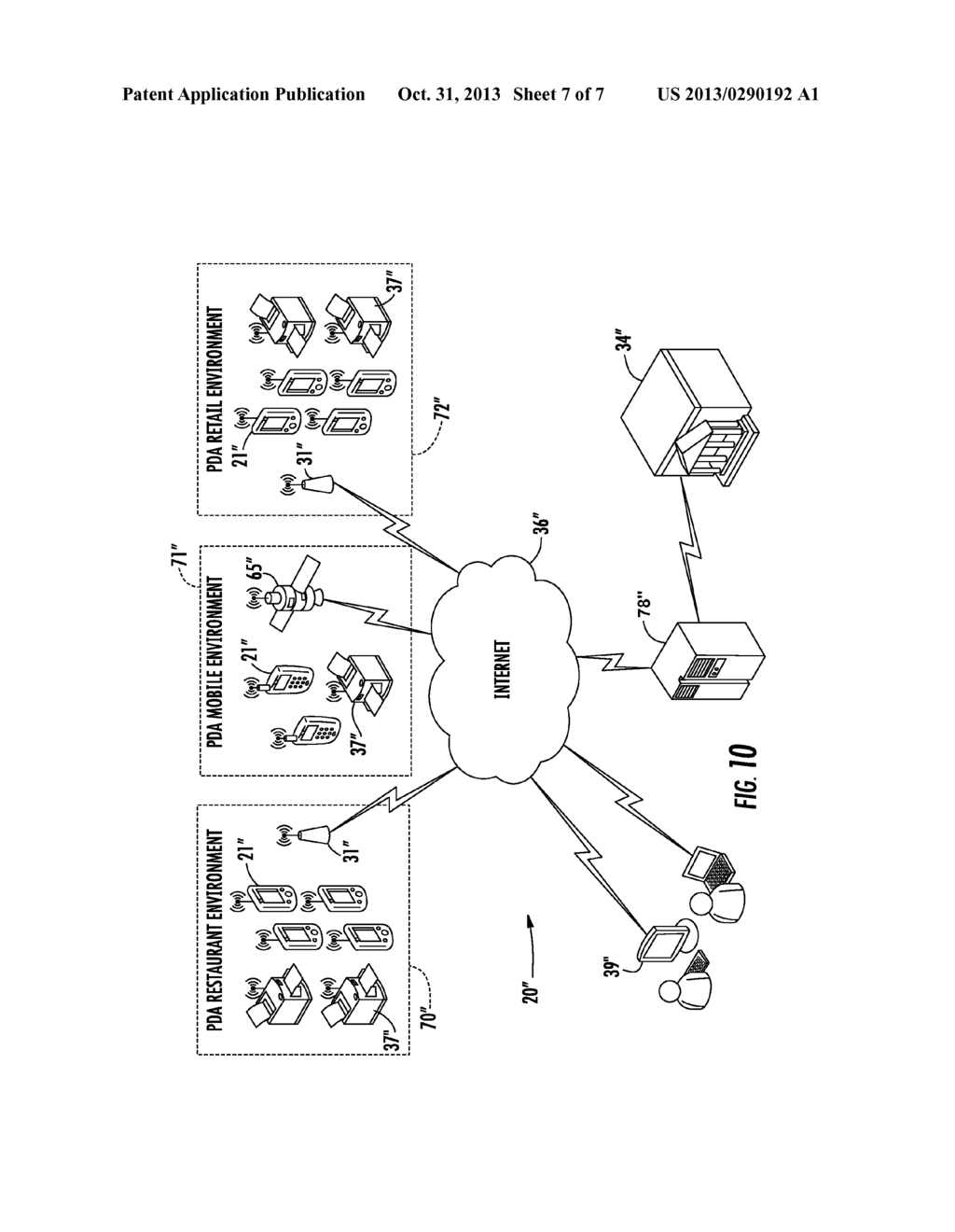 PORTABLE HANDHELD DEVICE FOR WIRELESS ORDER ENTRY AND REAL TIME PAYMENT     AUTHORIZATION AND RELATED METHODS - diagram, schematic, and image 08