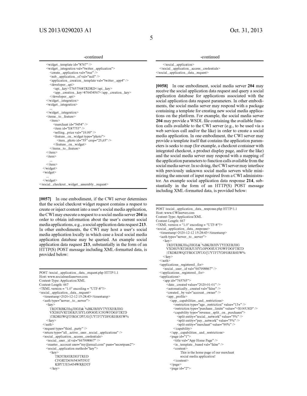 Social Checkout Widget Generation and Integration Apparatuses, Methods and     Systems - diagram, schematic, and image 49