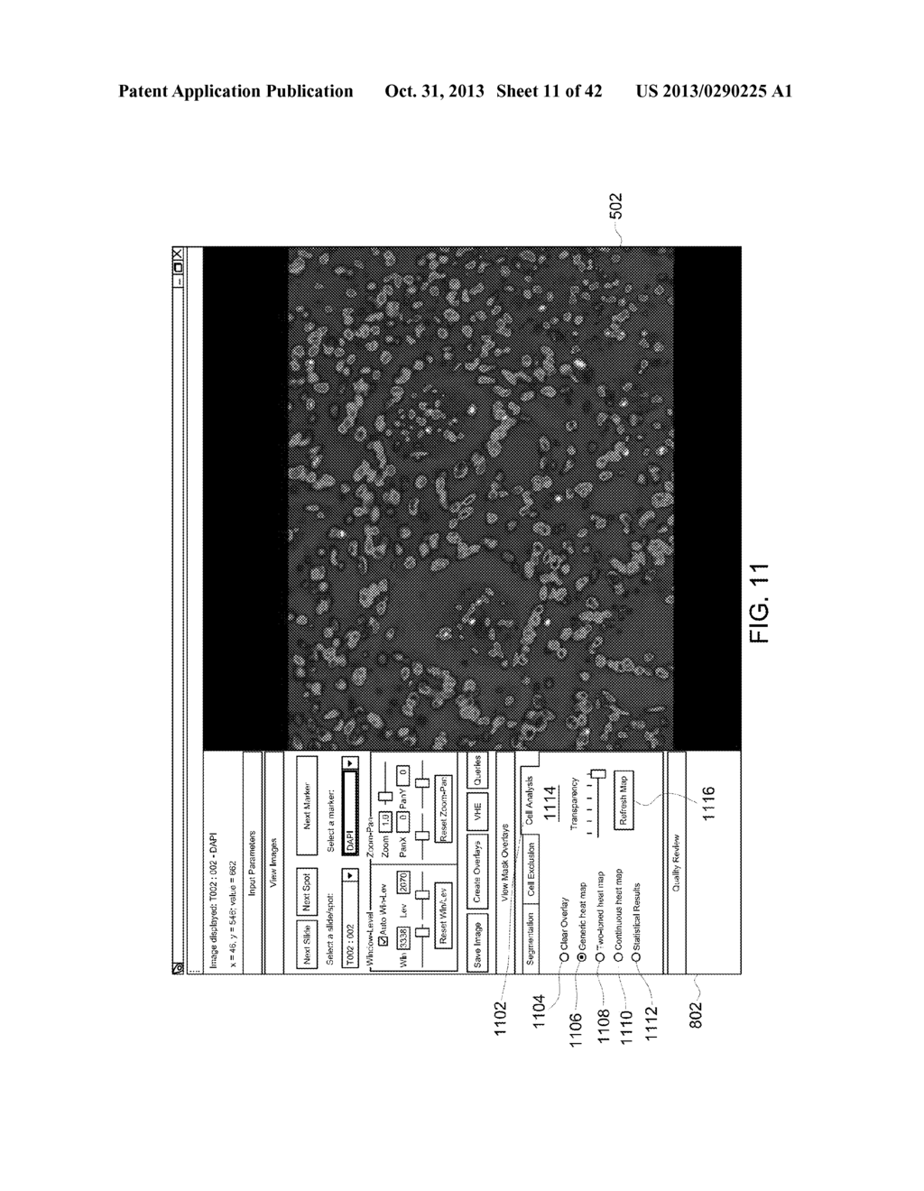SYSTEMS AND METHODS FOR SELECTING AND ANALYZING PARTICLES IN A BIOLOGICAL     TISSUE - diagram, schematic, and image 12
