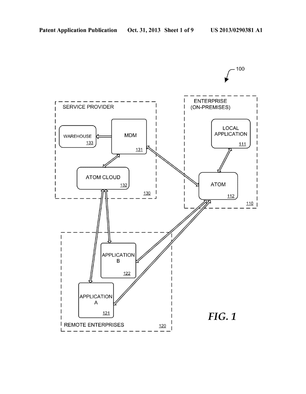 Cloud Based Master Data Management System with Remote Data Store and     Method Therefor - diagram, schematic, and image 02