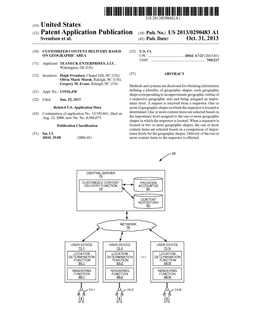 Customized Content Delivery Based On Geographic Area - diagram, schematic, and image 01